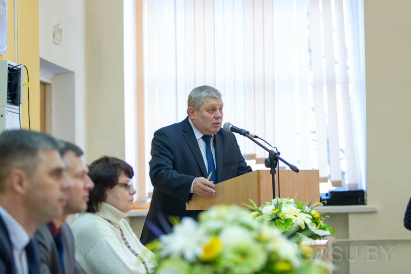 Мэр города Гродно Мечислав Гой  встретился с молодыми журналистами Беларуси в ГрГУ имени Янки Купалы